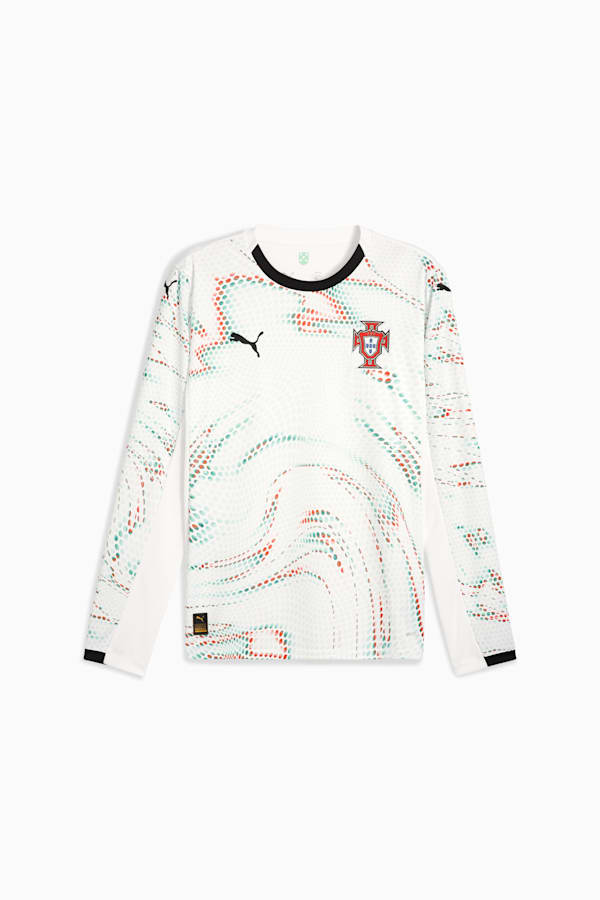 Portugal 2025 Long Sleeves Away Jersey Men, PUMA White-PUMA Black, extralarge-GBR