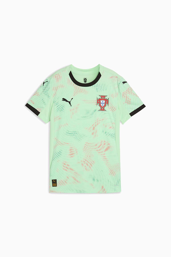 Portugal Women's Team 2025 Away Jersey Women, Fresh Mint-PUMA Black, extralarge