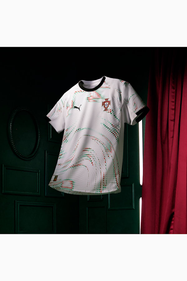 Portugal 2025 Away Jersey Youth, PUMA White-PUMA Black, extralarge