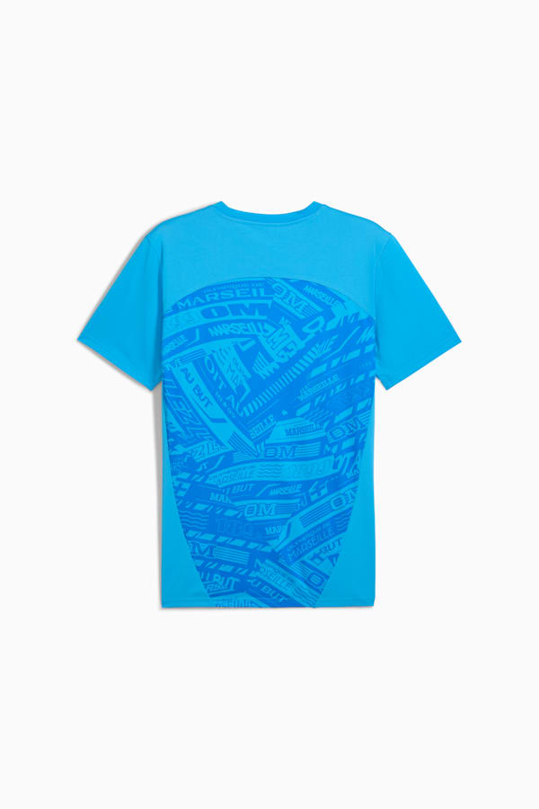 Olympique de Marseille Pre-match Jersey Men, Bleu Azur-Frosted Dew, extralarge
