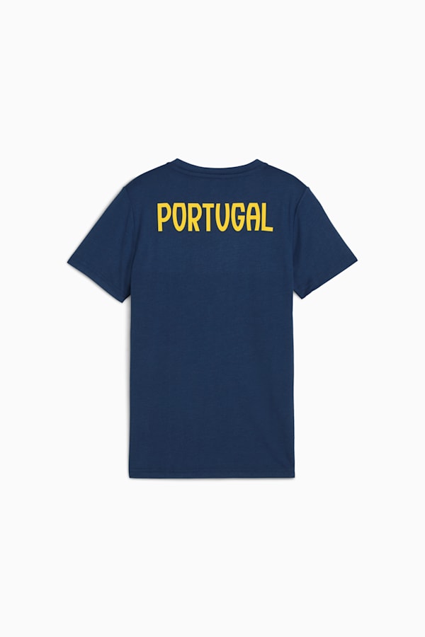 Portugal Casuals Tee Youth, Persian Blue-Sunny Yellow, extralarge