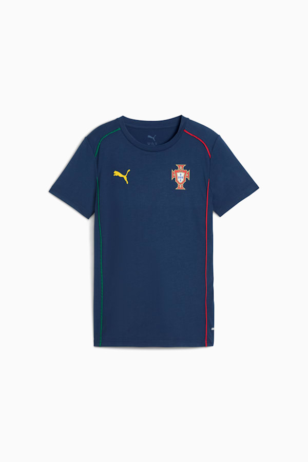 Portugal Casuals Tee Youth, Persian Blue-Sunny Yellow, extralarge