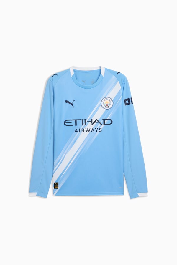 Manchester City 25/26 Long Sleeve Home Jersey Men, Team Light Blue-PUMA White, extralarge-GBR
