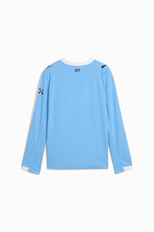 Manchester City 25/26 Long Sleeve Home Jersey Youth, Team Light Blue-PUMA White, extralarge-GBR