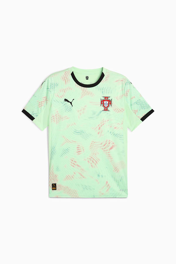 Portugal Women's Team 2025 Away Jersey Men, Fresh Mint-PUMA Black, extralarge