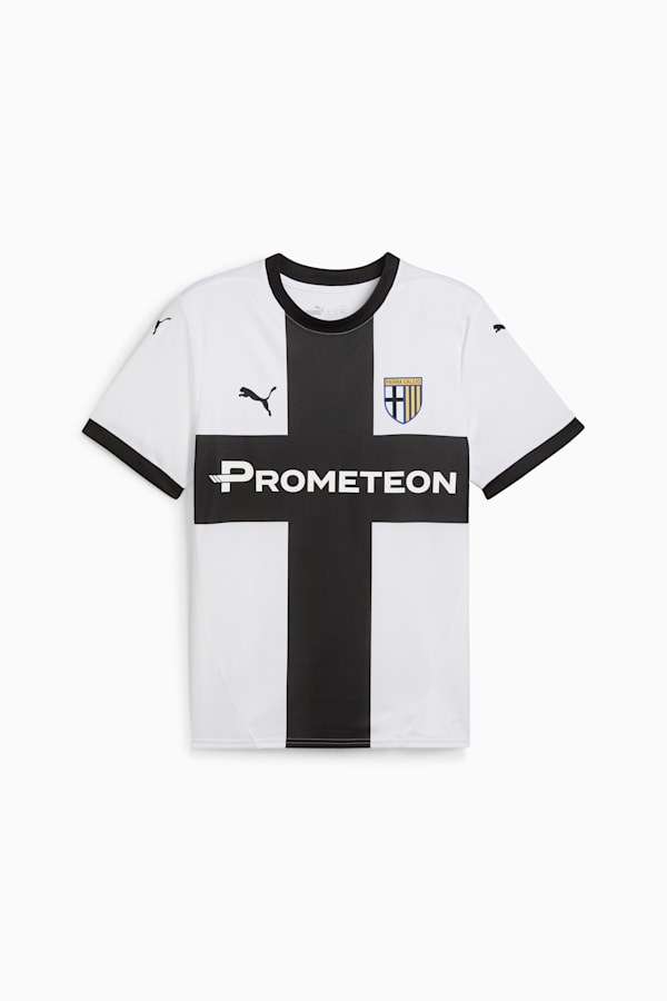Parma Calcio 24/25 Home Jersey Men, PUMA White-PUMA Black, extralarge