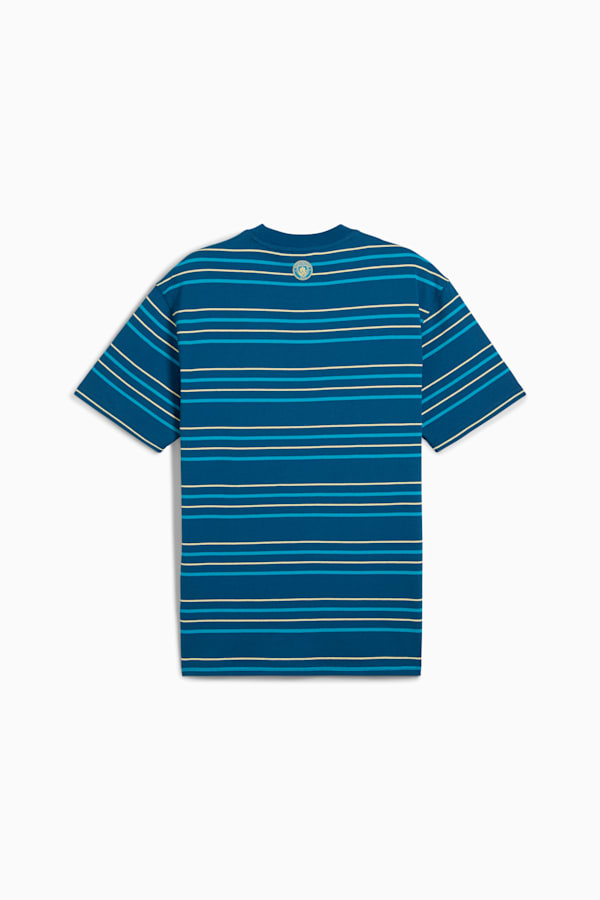 Manchester City MMQ Striped Tee Men, Sailing Blue-Tropical Blue, extralarge-GBR