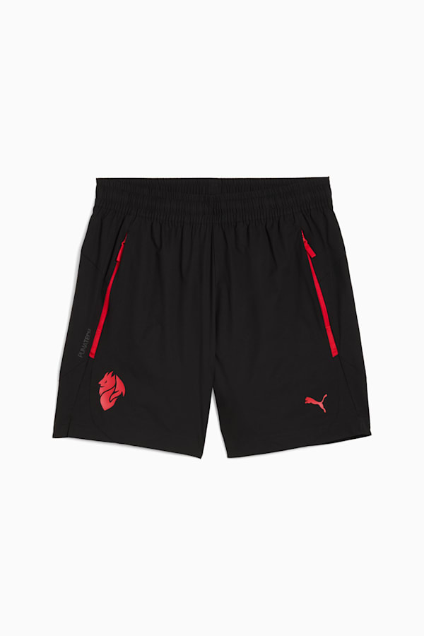 AC Milan PUMATECH Relaxed Woven Shorts Men, PUMA Black-For All Time Red, extralarge-GBR