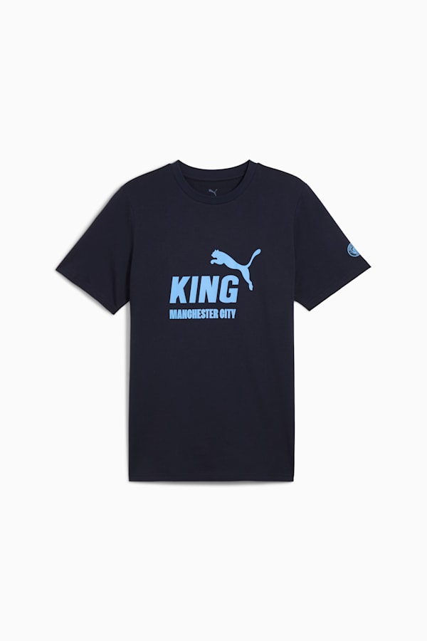 Manchester City KING Logo Tee Men, Deep Navy-Team Light Blue, extralarge-GBR