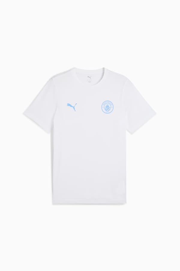 Manchester City FtblEssentials Tee Men, PUMA White-Team Light Blue, extralarge-GBR