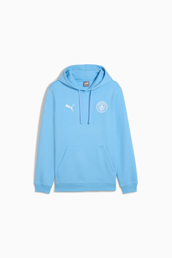 Manchester City FtblEssentials Hoodie Men, Team Light Blue-PUMA White, extralarge-GBR