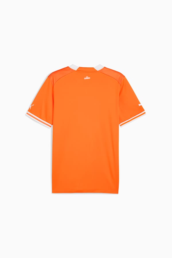 Ivory Coast Home Jersey Men (2023 AFCON Champions), Vibrant Orange-Puma White, extralarge
