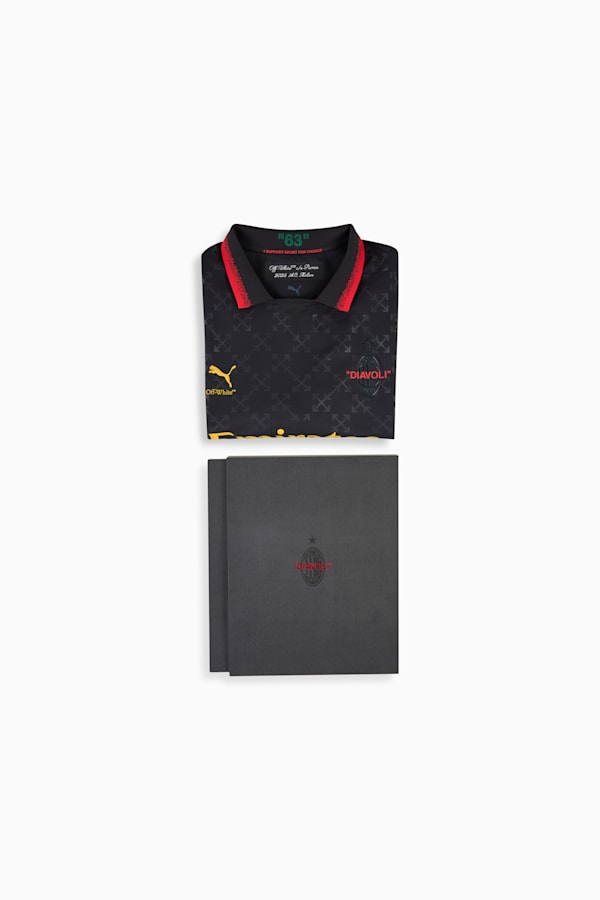 AC MILAN x OFF-WHITE™ Authentic Jersey Men, PUMA Black-Power Green, extralarge-GBR