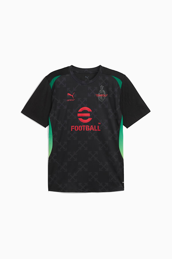 AC MILAN x OFF-WHITE™ Pre-match Jersey Men, PUMA Black-For All Time Red, extralarge-GBR