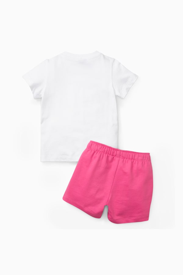 Minicats Tee and Shorts Set Toddler, PUMA White-Pearl Pink, extralarge-DFA