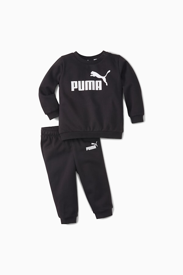 Essentials Minicats Crew Neck Jogger Suit Toddler, Cotton Black, extralarge