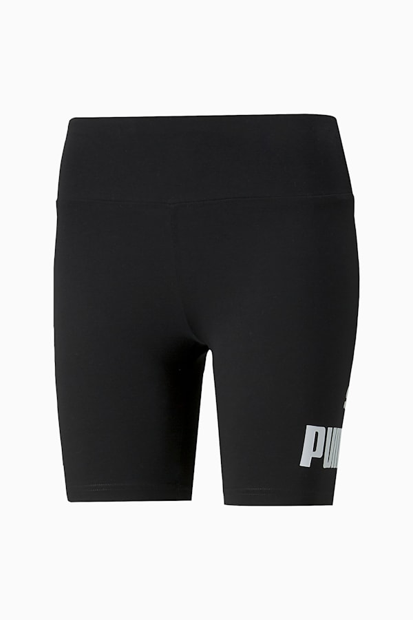 Essentials Logo Women's Short Leggings, Puma Black, extralarge