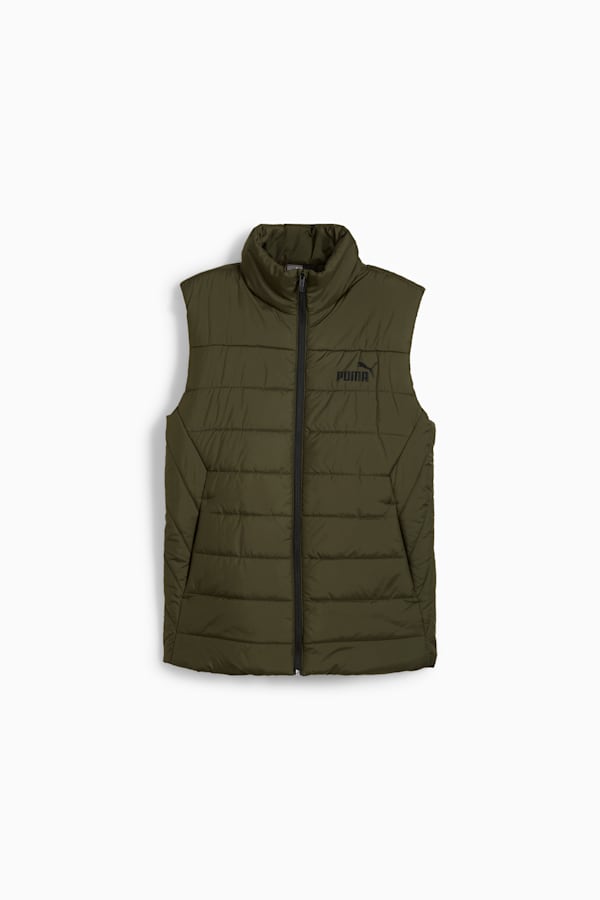 Essentials Padded Vest Men, Dark Olive, extralarge