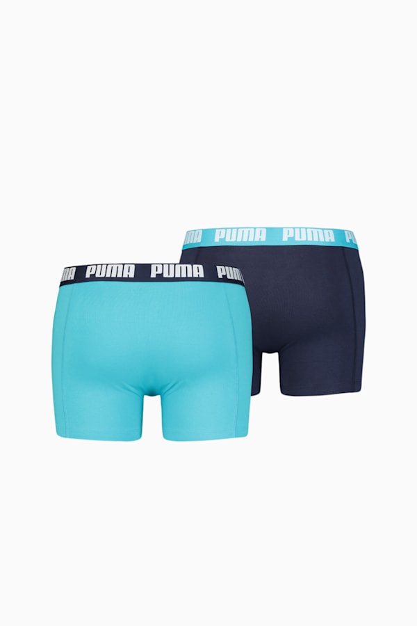 PUMA Basic Men's Boxers 2 Pack, aqua / blue, extralarge