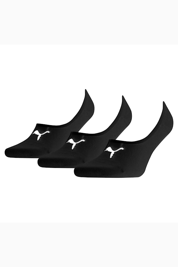 PUMA Unisex Footie 3 Pack, black, extralarge