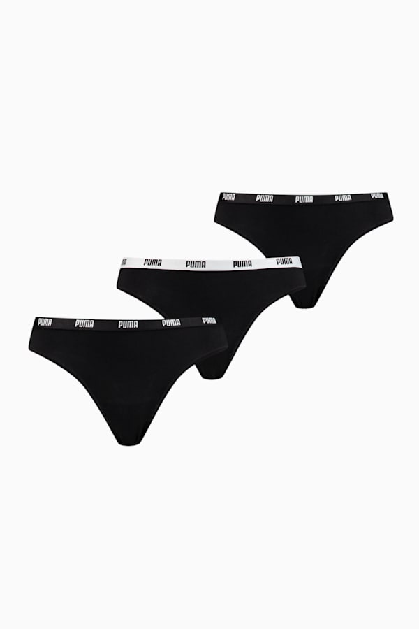 PUMA Women's String 3 Pack, black, extralarge