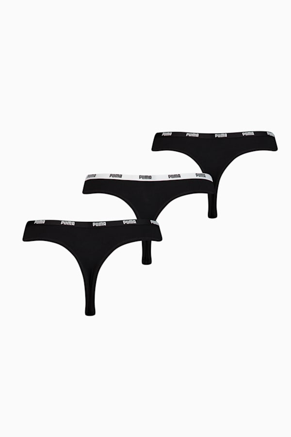 PUMA Women's String 3 Pack, black, extralarge