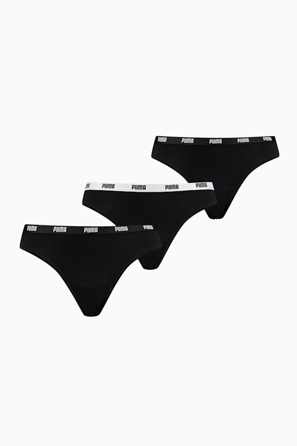 PUMA Women's String 3 Pack, black, extralarge