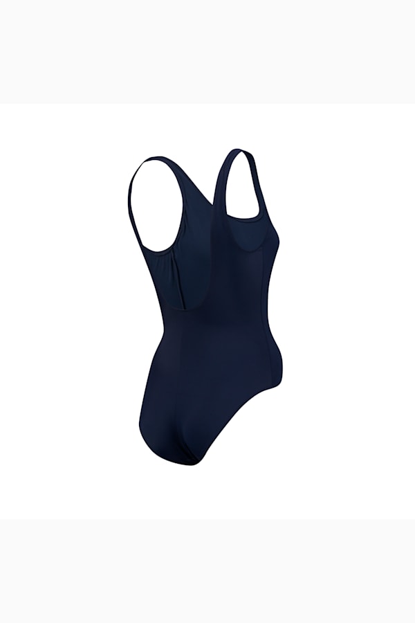 PUMA Swim Women's 1 Piece Swimsuit, navy, extralarge