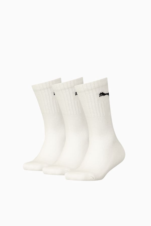 PUMA Junior Sport Socks 3 Pack, white, extralarge