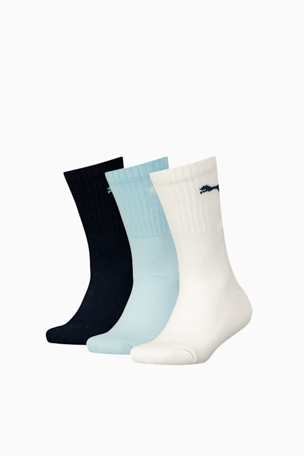 PUMA Junior Sport Socks 3 Pack, Marina, extralarge