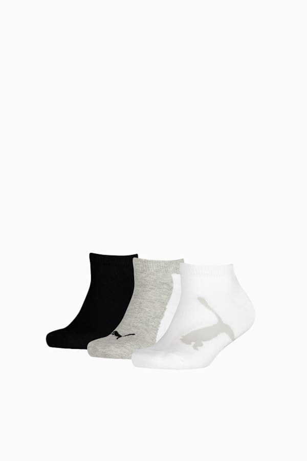 BWT Sneaker Socks Kids (3-Pack), white / grey / black, extralarge