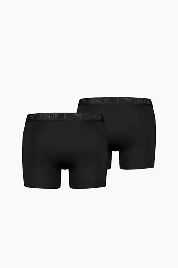 PUMA Sport Men's Microfiber Boxers 2 Pack, black, extralarge