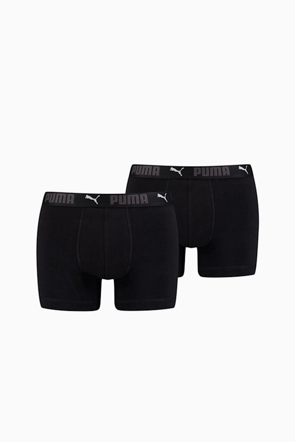 PUMA Sport Men's Cotton Boxers 2 Pack, black, extralarge