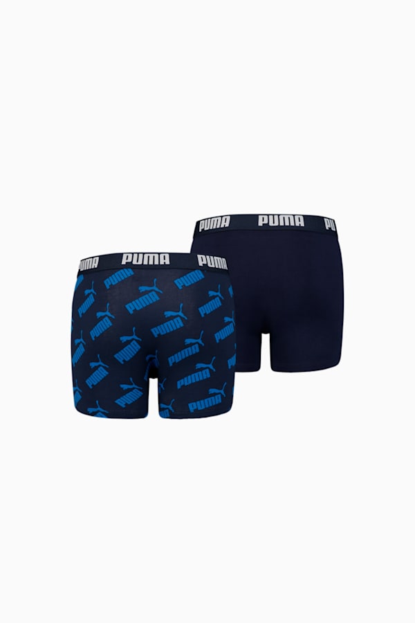 PUMA Boys' AOP Boxer 2 Pack, blue, extralarge