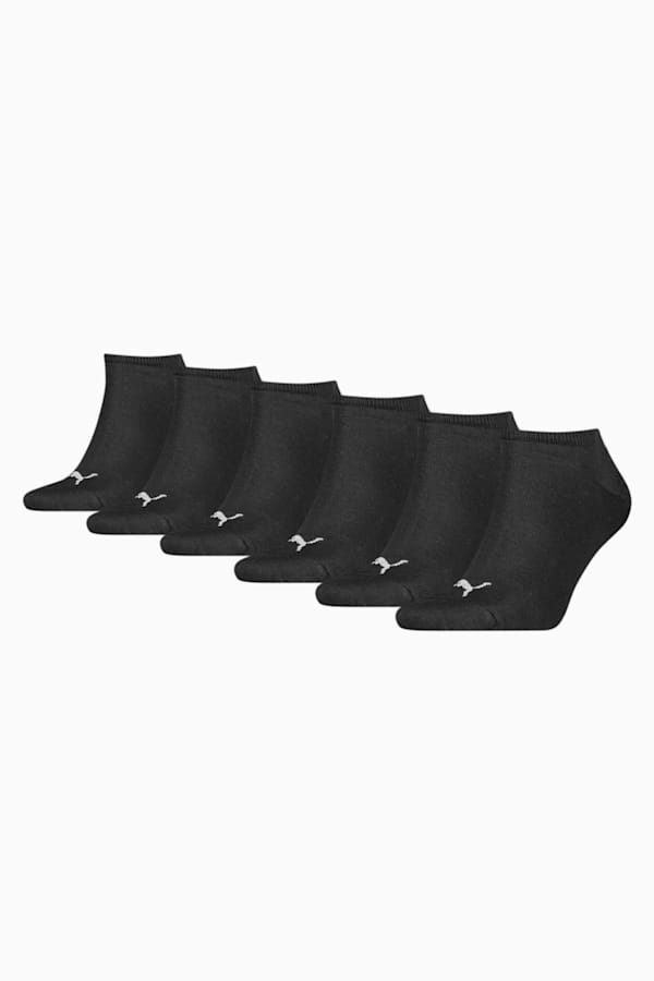PUMA Unisex Sneaker Socks 6 pack, black, extralarge