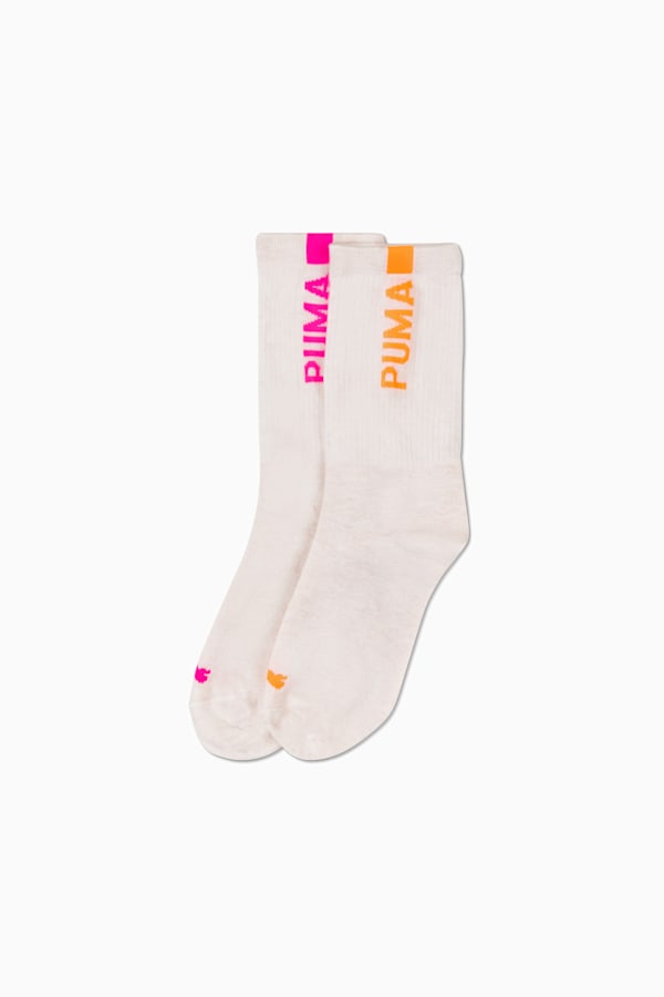 PUMA Women's Slouch Socks 2 Pack, oatmeal, extralarge