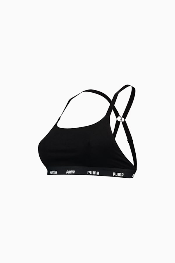 Women's Cross-Back Bralette, black, extralarge-GBR