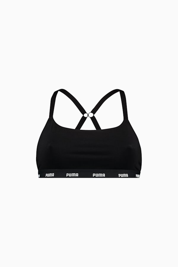 Women's Cross-Back Bralette, black, extralarge-GBR