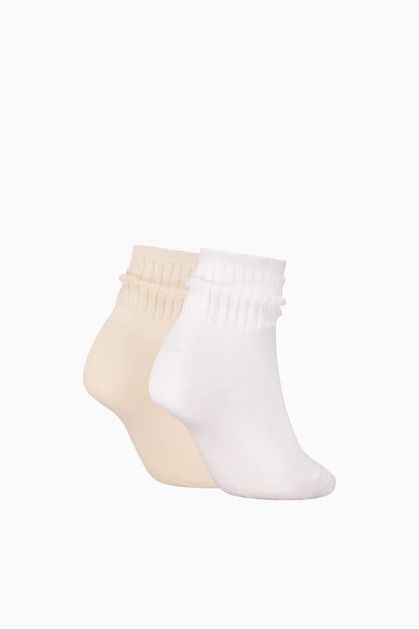 PUMA Women's Classic Short Slouch Socks 2 pack, sand combo, extralarge-GBR