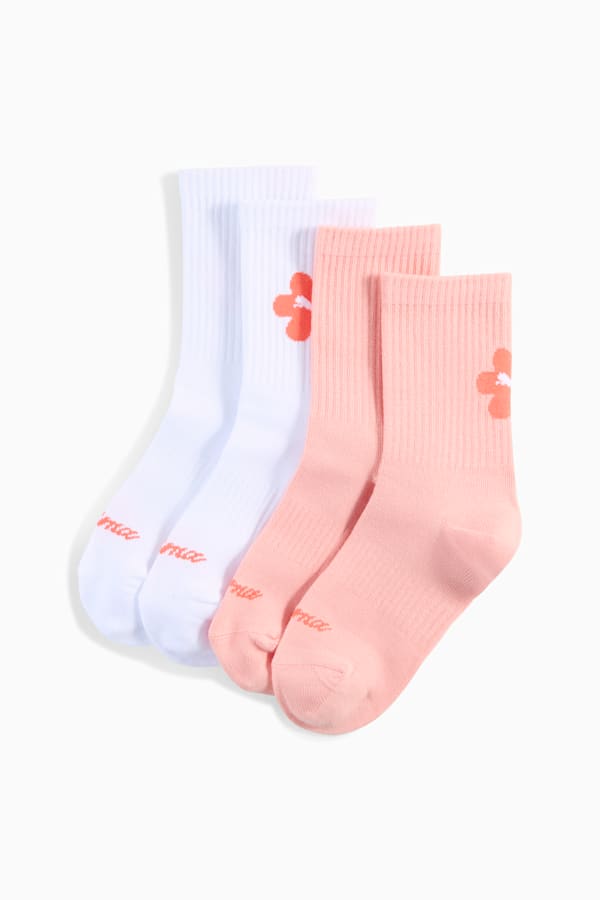 Classic Socks Youth (2-pack), white / pink, extralarge