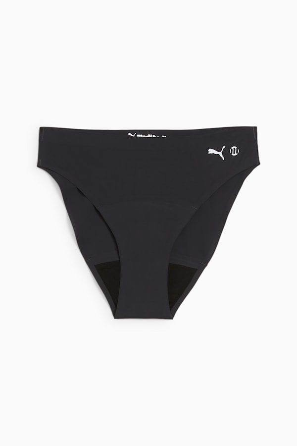 PUMA x Modibodi Seamfree Active Bikini Brief Moderate-Heavy, Black, extralarge