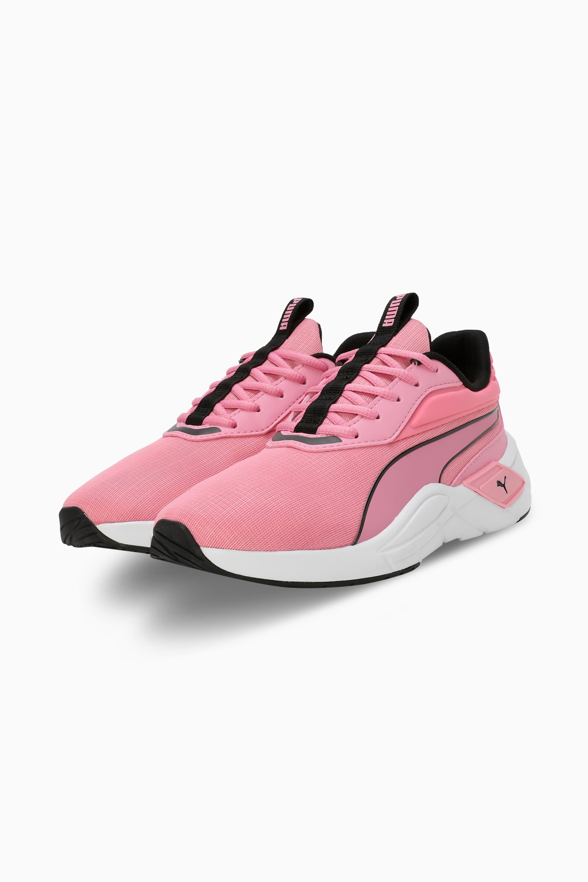 Hot pink puma sneakers top