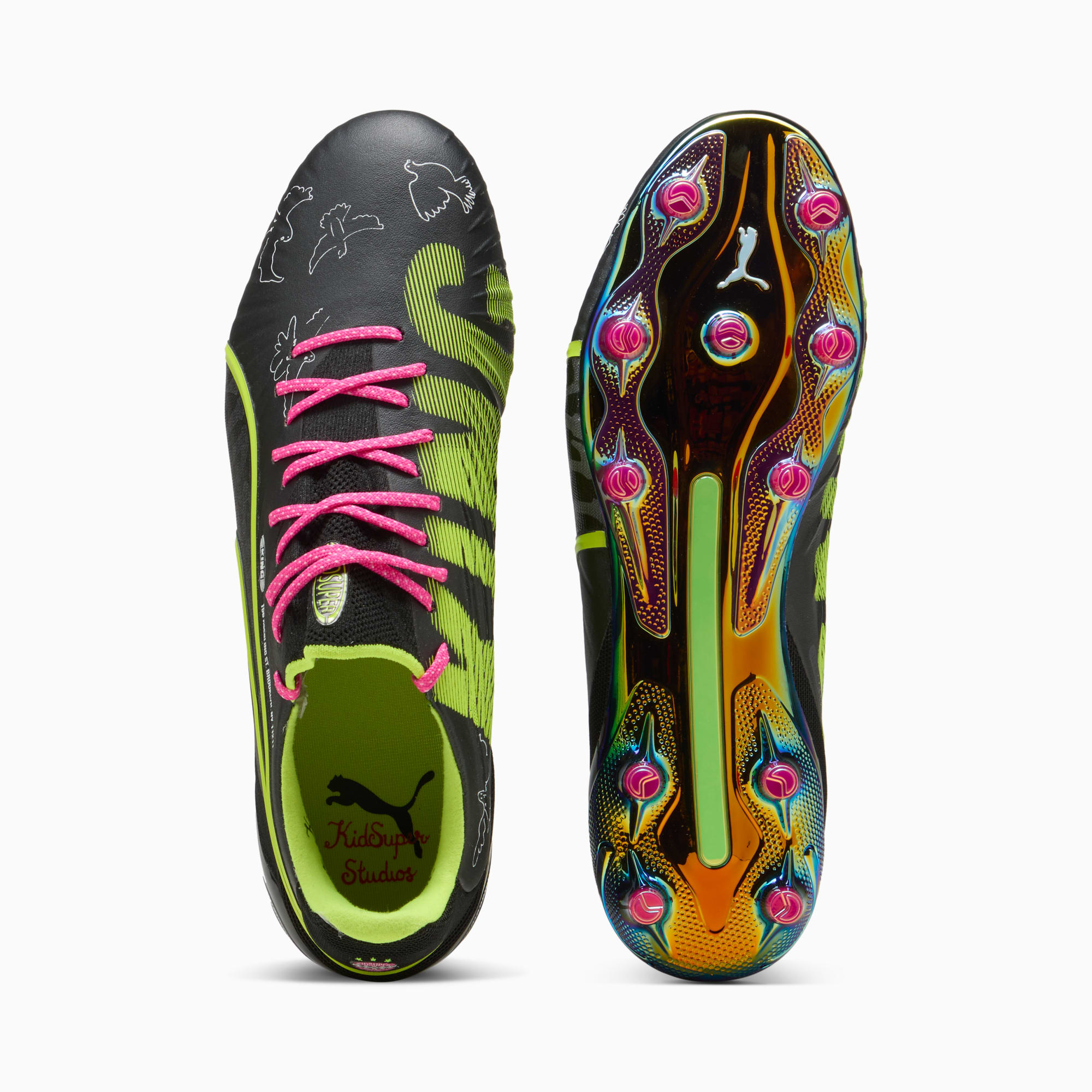 Chuteira KING ULTIMATE x KIDSUPER FG/AG Unissex | black | PUMA