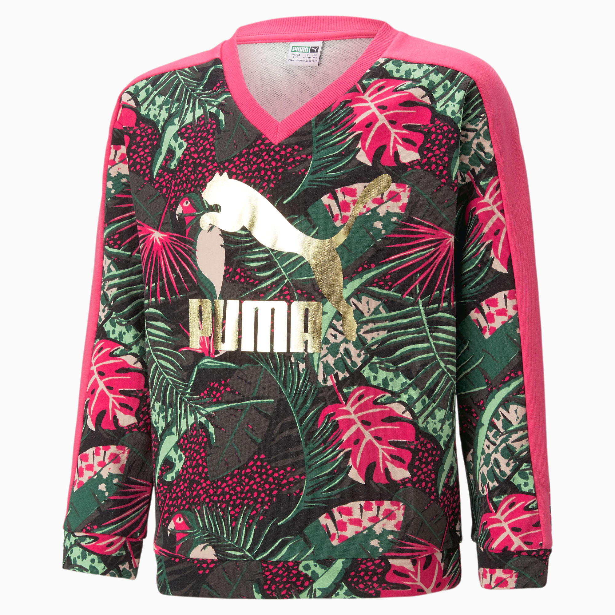 summer queen⭐︎ Moletom T7 Vacay Queen Printed V-Neck Terry Juvenil | pink