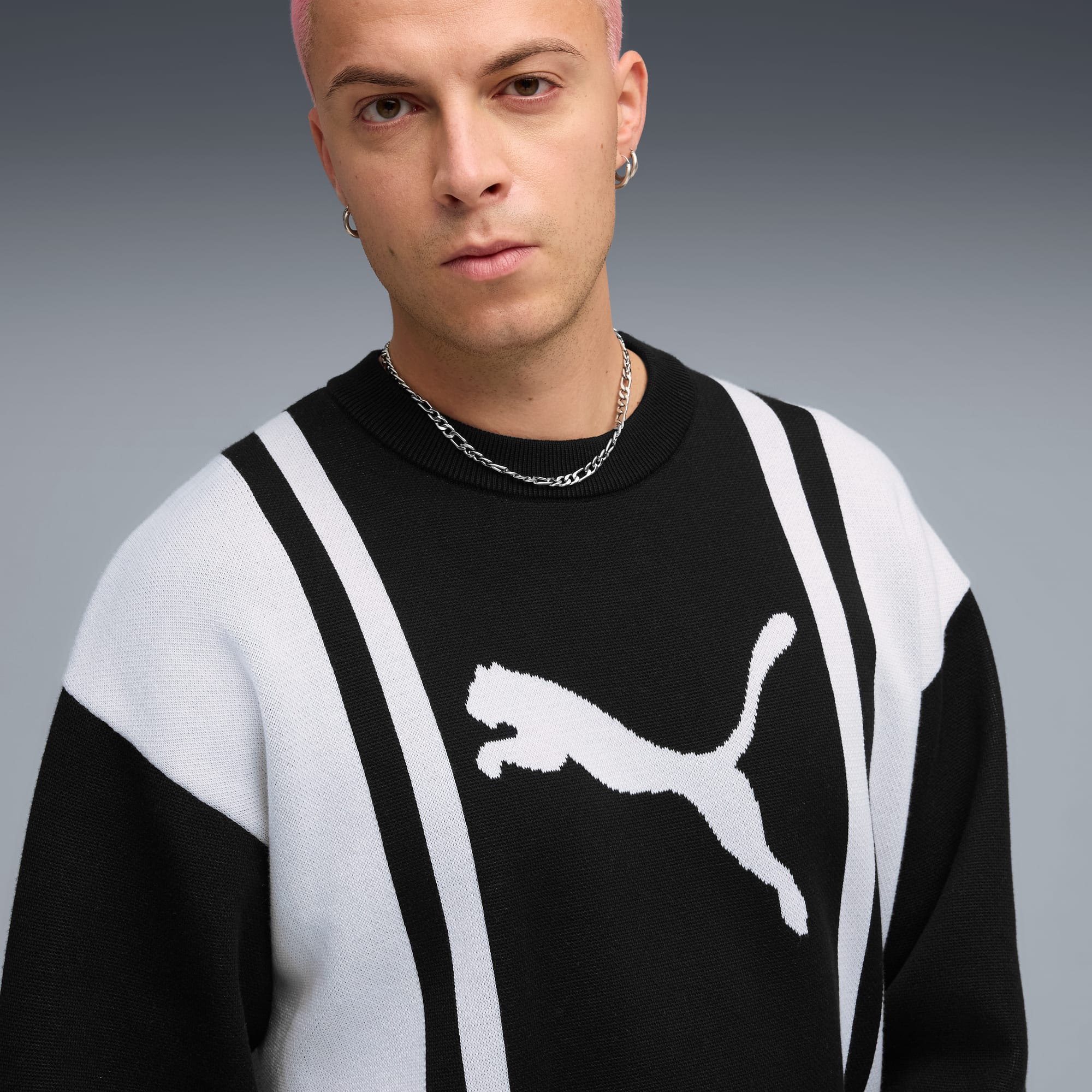 Moletom FUTURE.PUMA.ARCHIVE Relaxed Knitted Unissex | black | PUMA