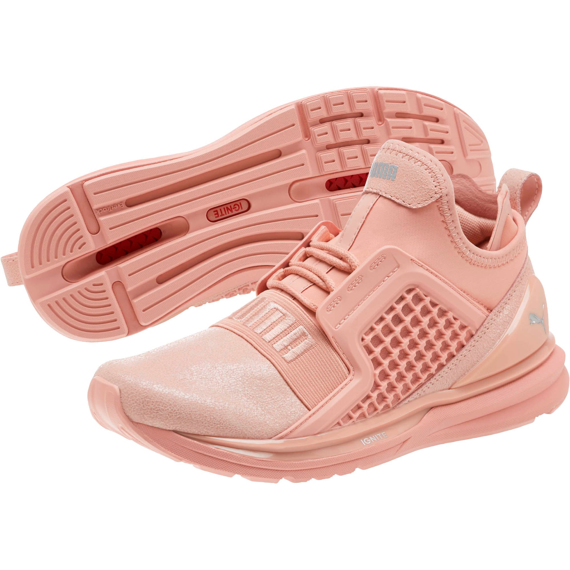 puma ignite limitless mujer beige