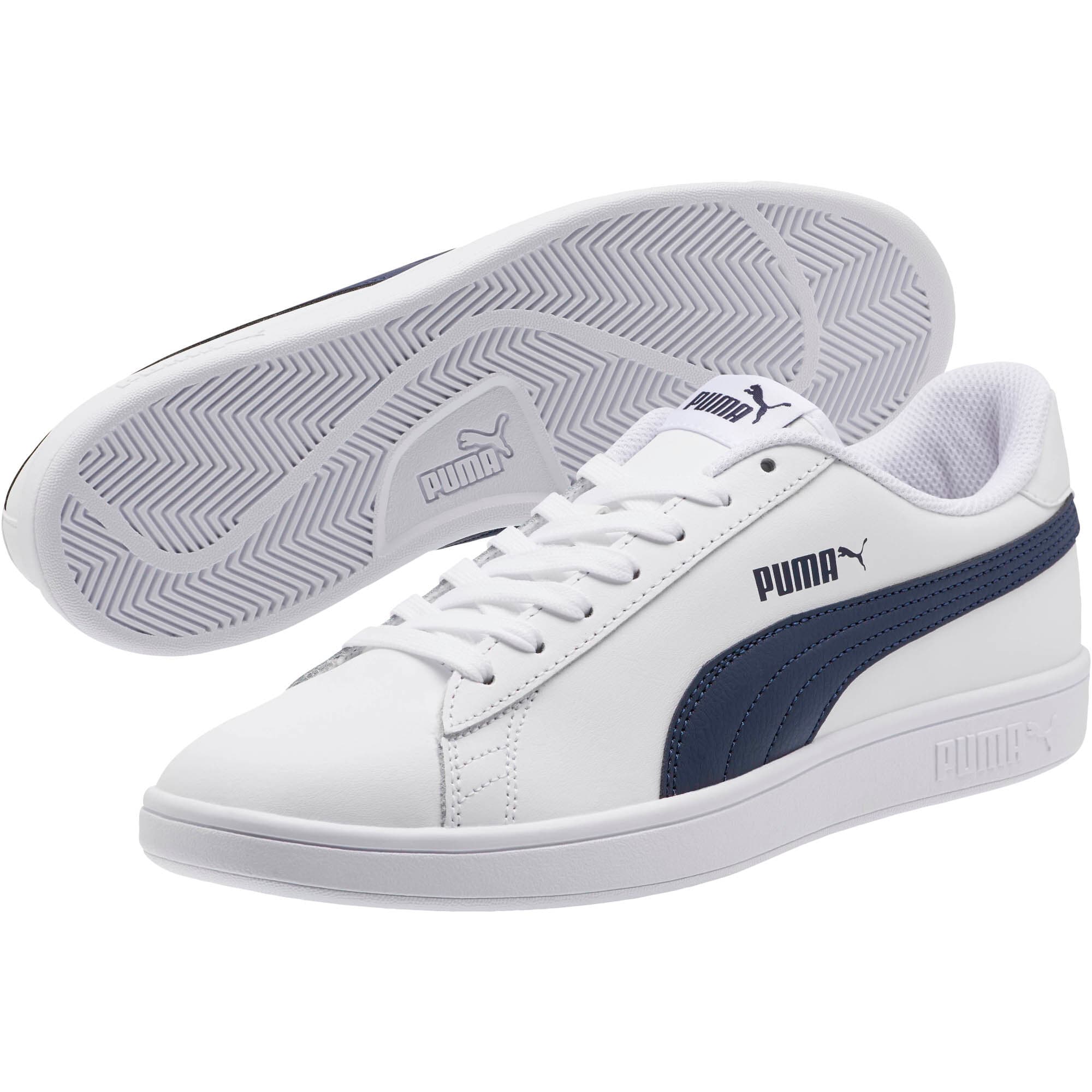 PUMA Smash v2 Sneakers, Puma White-Peacoat, large