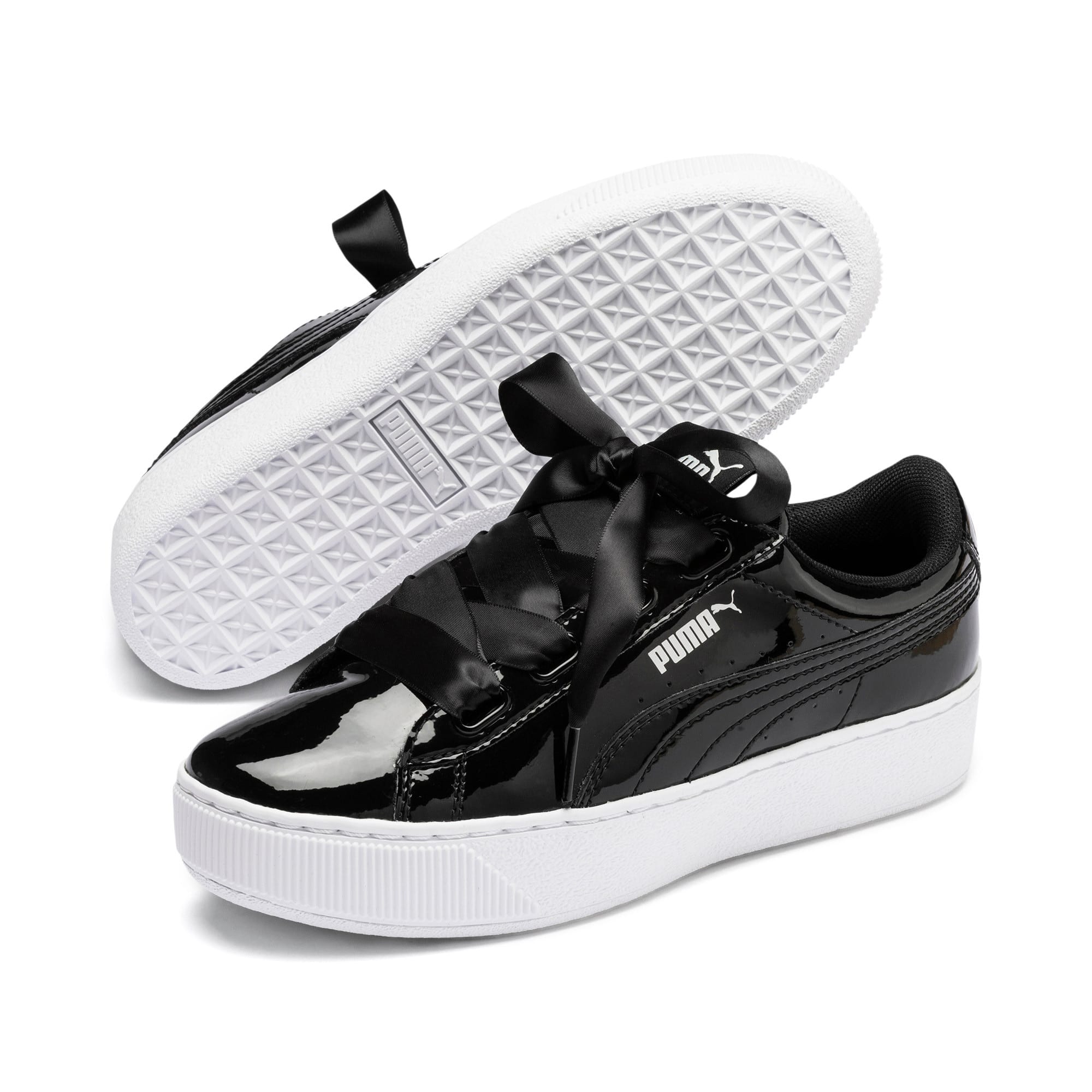 puma patent bow trainers