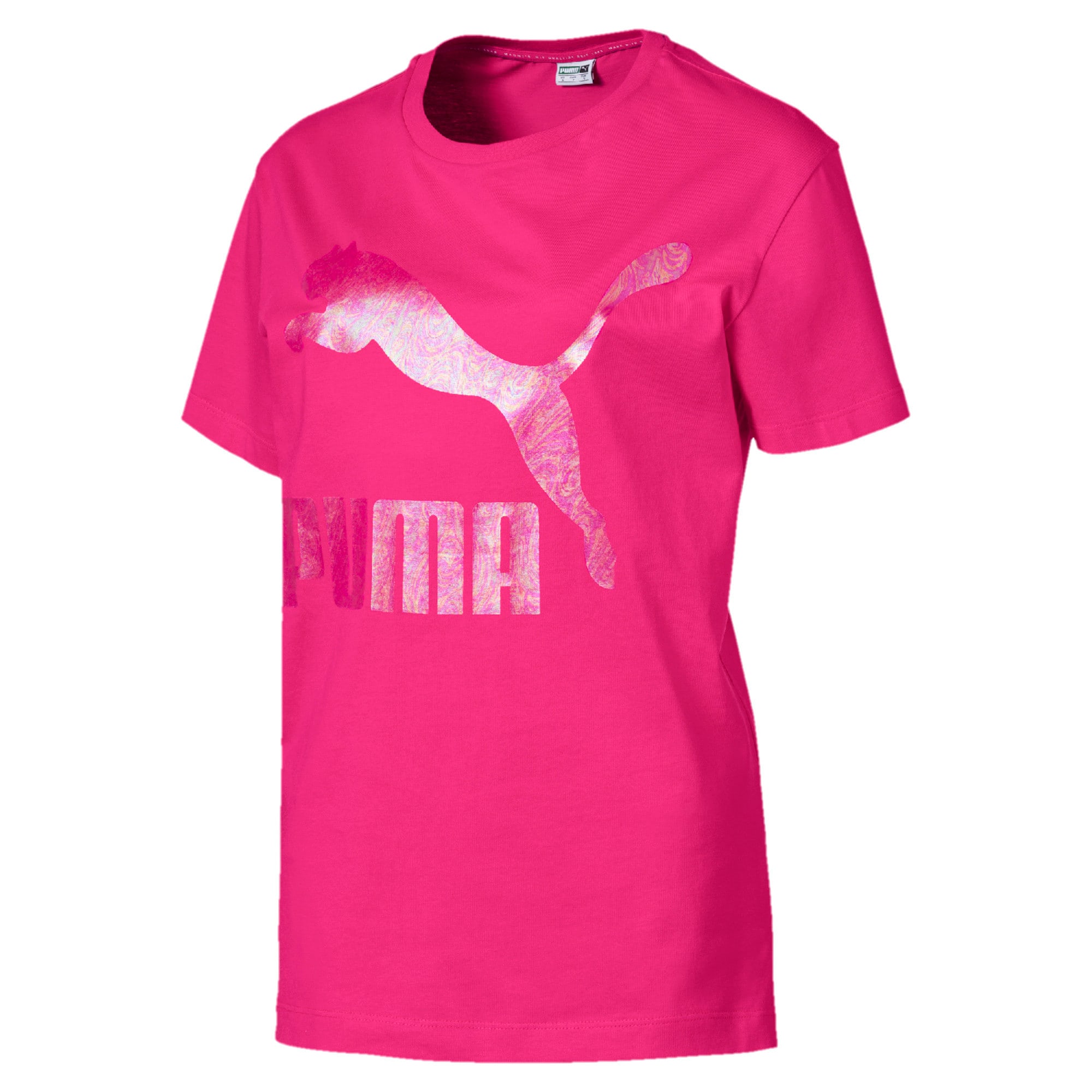 Classics Womenâs Logo Tee, Fuchsia Purple-1, large