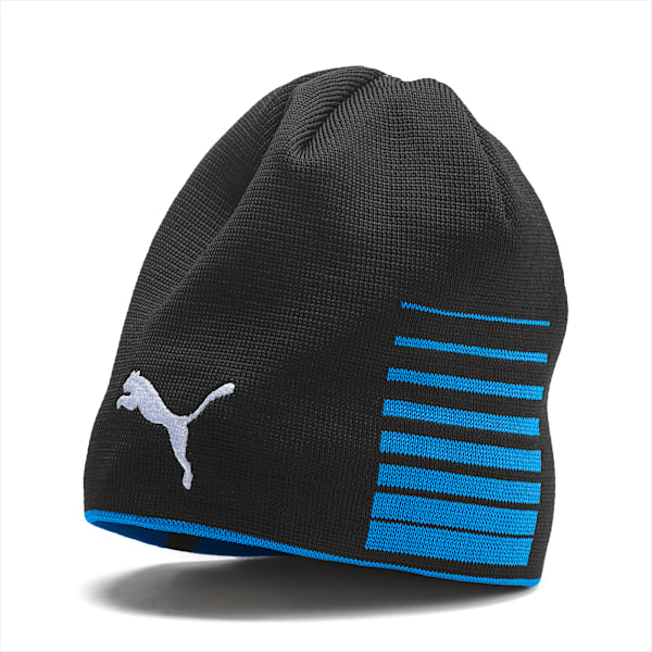 LIGA Reversible Beanie, Electric Blue Lemonade-Puma Black, large-ZAF
